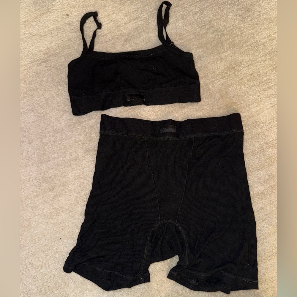 Skims soft lounge boxer & bralette